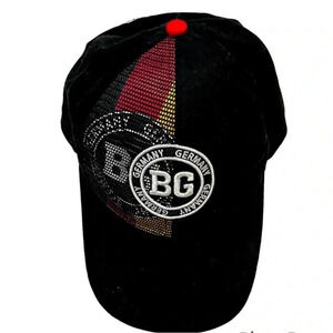 ❤️ 2/$11 Busch Gardens Germany 🇩🇪 Black Adjustable Embroidered Baseball Hat